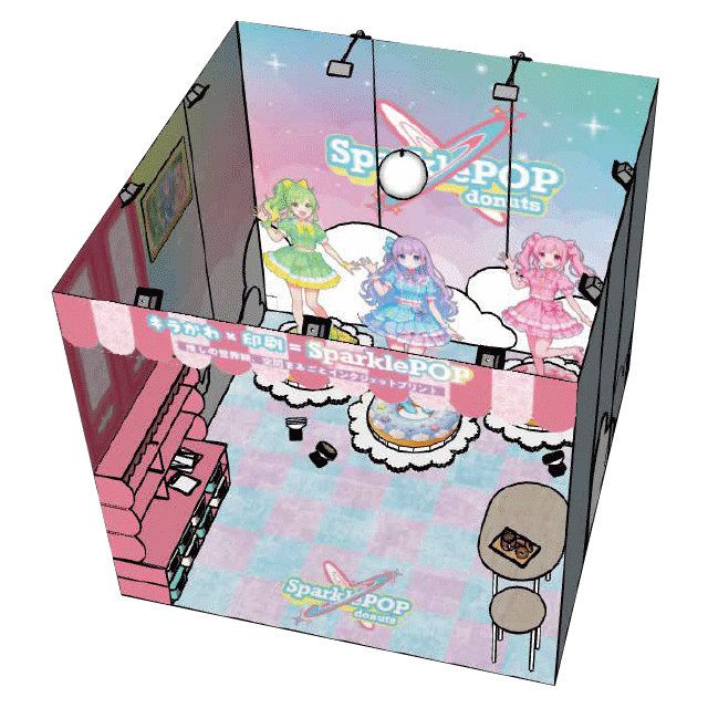 「ポップでカワイイ」をコンセプトとしたブースデザイン