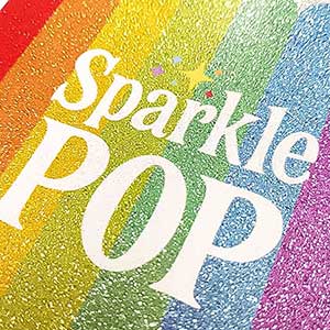 ドットよりも細かいホログラム、SparklePOP&reg;「グリッター」の印刷サンプル